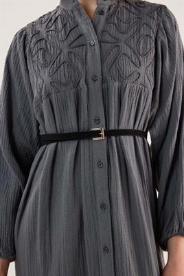 Kare Tokalı İnce Kemer Siyah