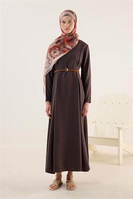 Kare Tokalı İnce Kemer Taba