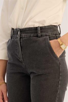 Kesik Paça Jean Açık gri