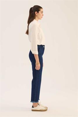 Kesik Paça Jean Lacivert