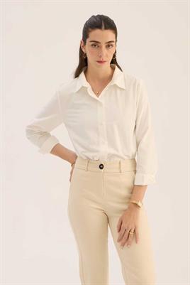 Kesik Paça Jean Naturel