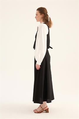 Keten Klasik Yelek Siyah