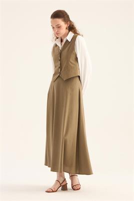 Keten Klasik Yelek Haki