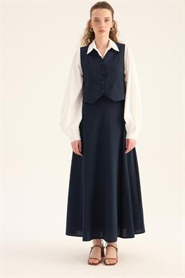 Keten Klasik Yelek Lacivert