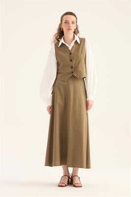 Keten Klasik Yelek Haki