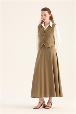 Keten Klasik Yelek Haki