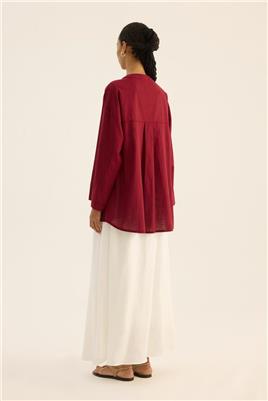 Kimono Gömlek Bordo