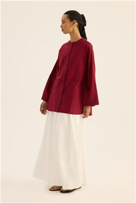 Kimono Gömlek Bordo