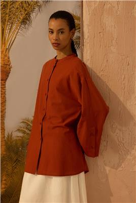 Kimono Gömlek Kiremit