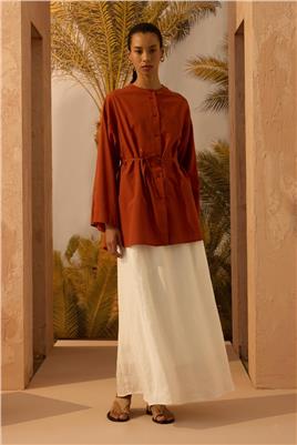 Kimono Gömlek Kiremit