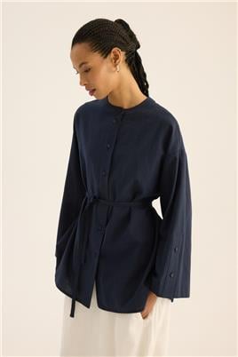 Kimono Gömlek Lacivert