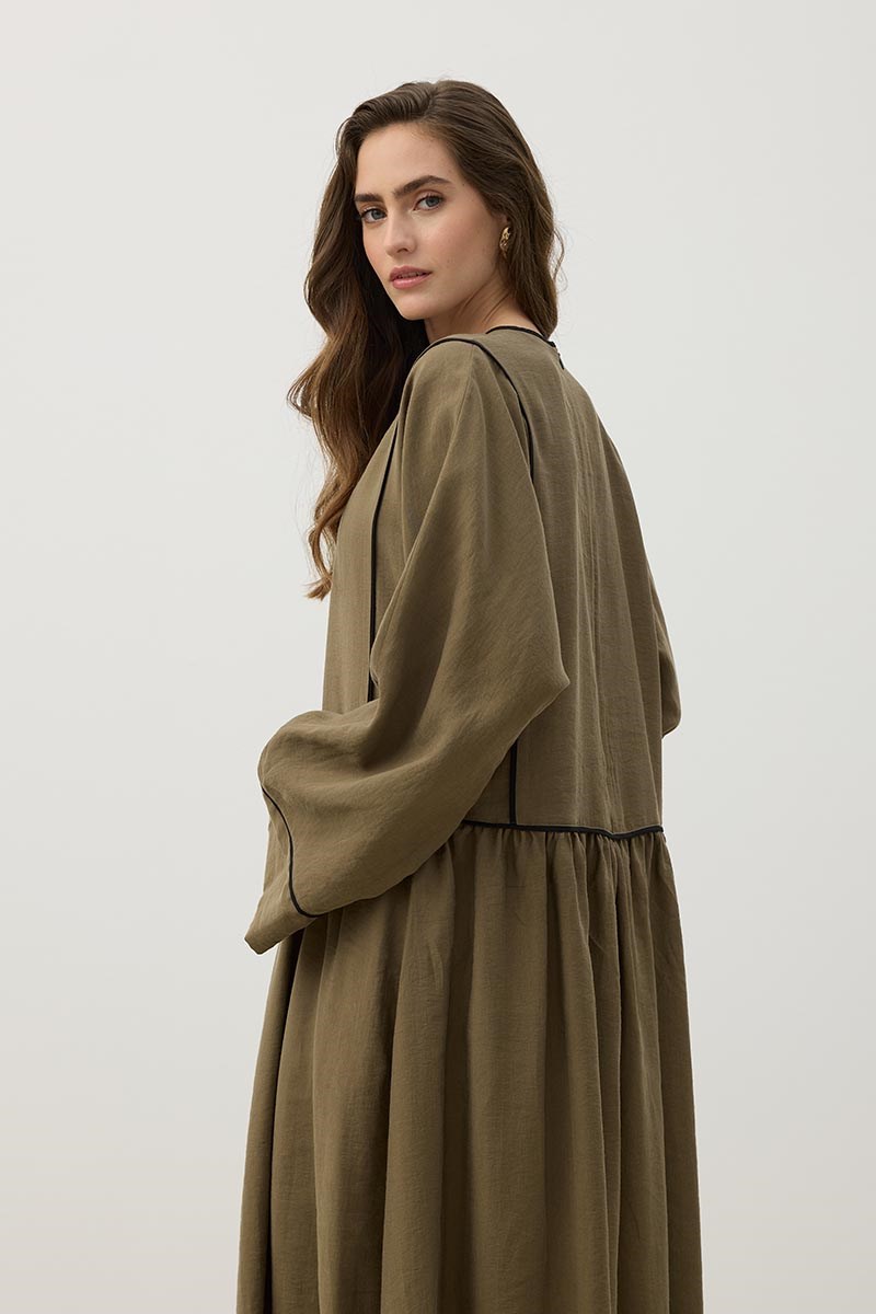 Kimono Kol Elbise Haki