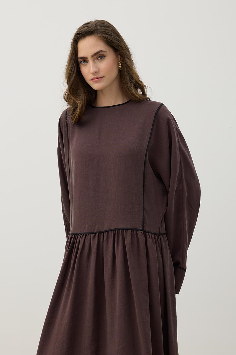 Kimono Kol Elbise Mürdüm