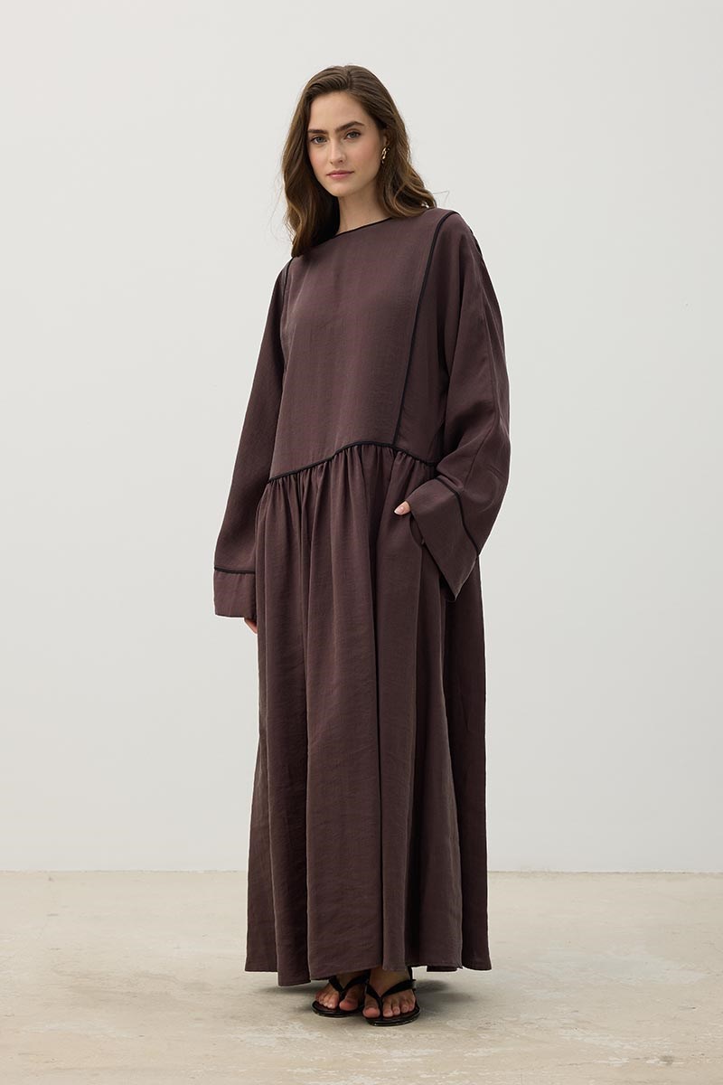 Kimono Kol Elbise Mürdüm
