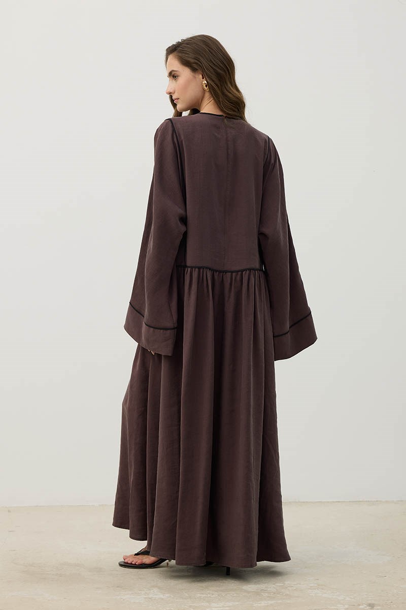 Kimono Kol Elbise Mürdüm