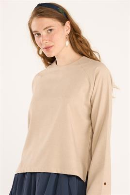 Kısa Bluz Açık vizon