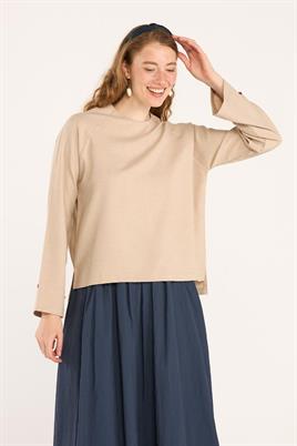 Kısa Bluz Açık vizon