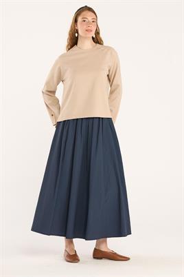 Kısa Bluz Açık vizon