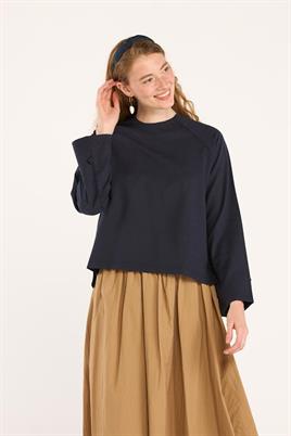 Kısa Bluz Lacivert