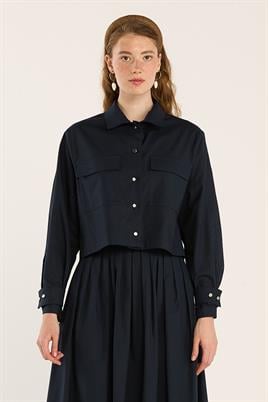 Kısa Ceket Lacivert