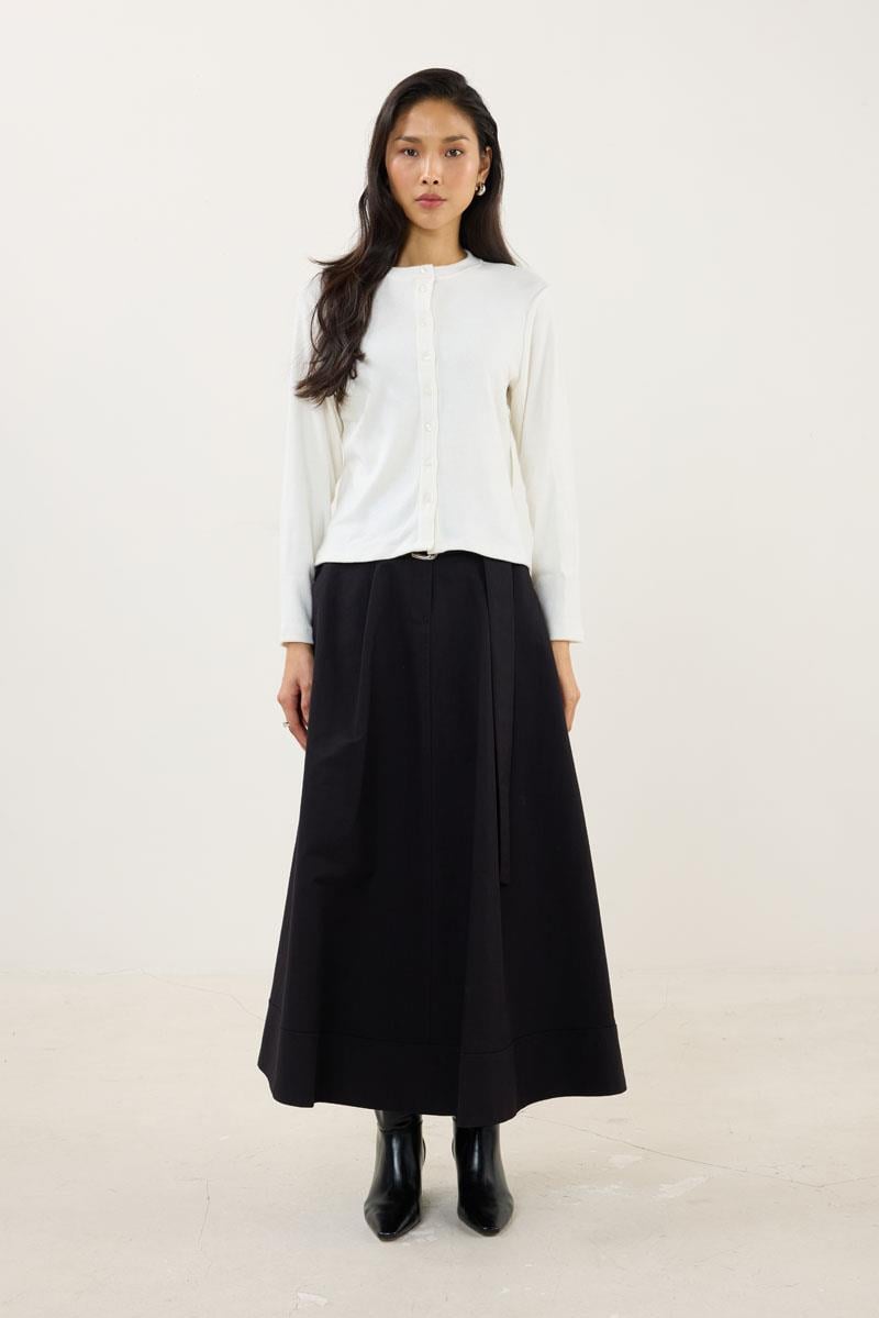 Kısa Triko Hırka Ekru