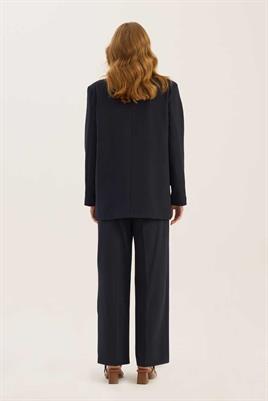Klasik Kesim Blazer Lacivert