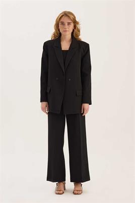 Klasik Kesim Blazer Siyah
