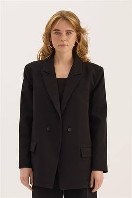 Klasik Kesim Blazer Siyah