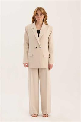 Klasik Kesim Blazer Taş