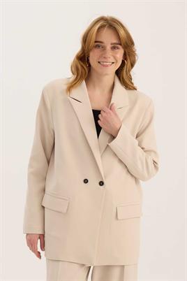 Klasik Kesim Blazer Taş