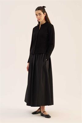 Klasik Triko Hırka Siyah