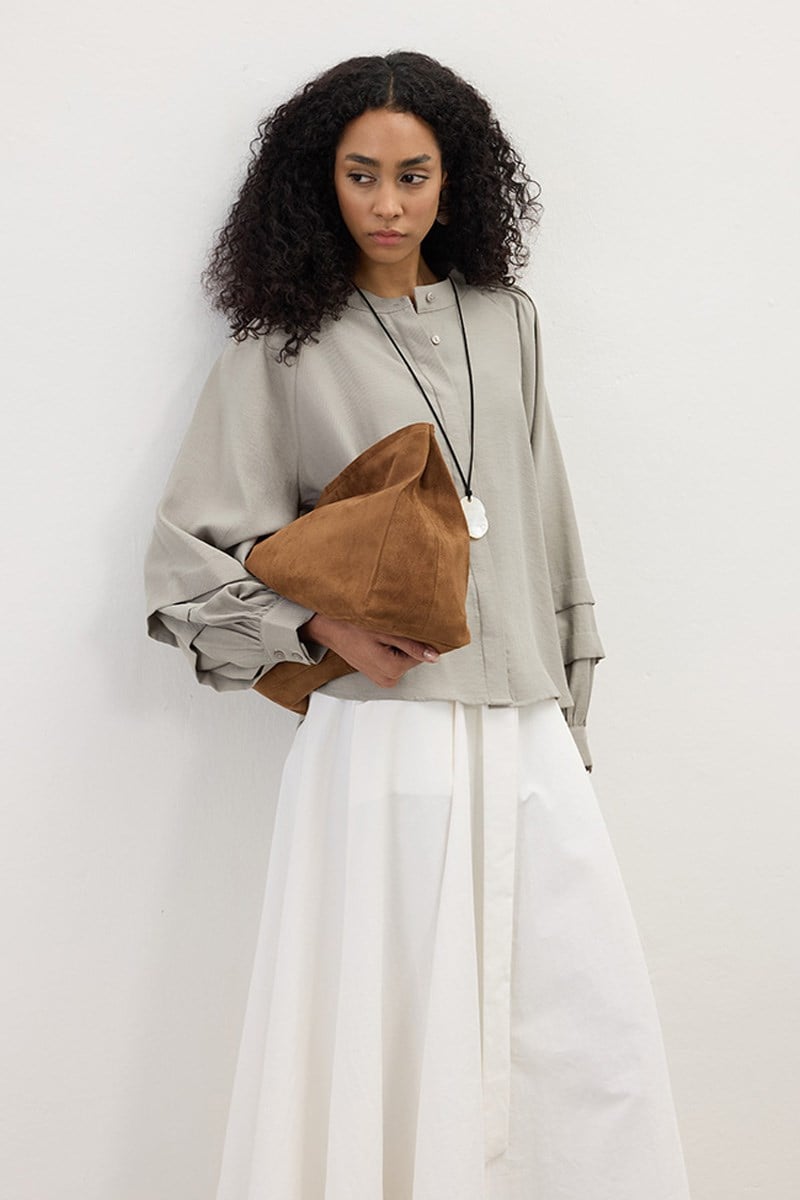 Kol Katmanlı Gömlek Çakıl Taşı