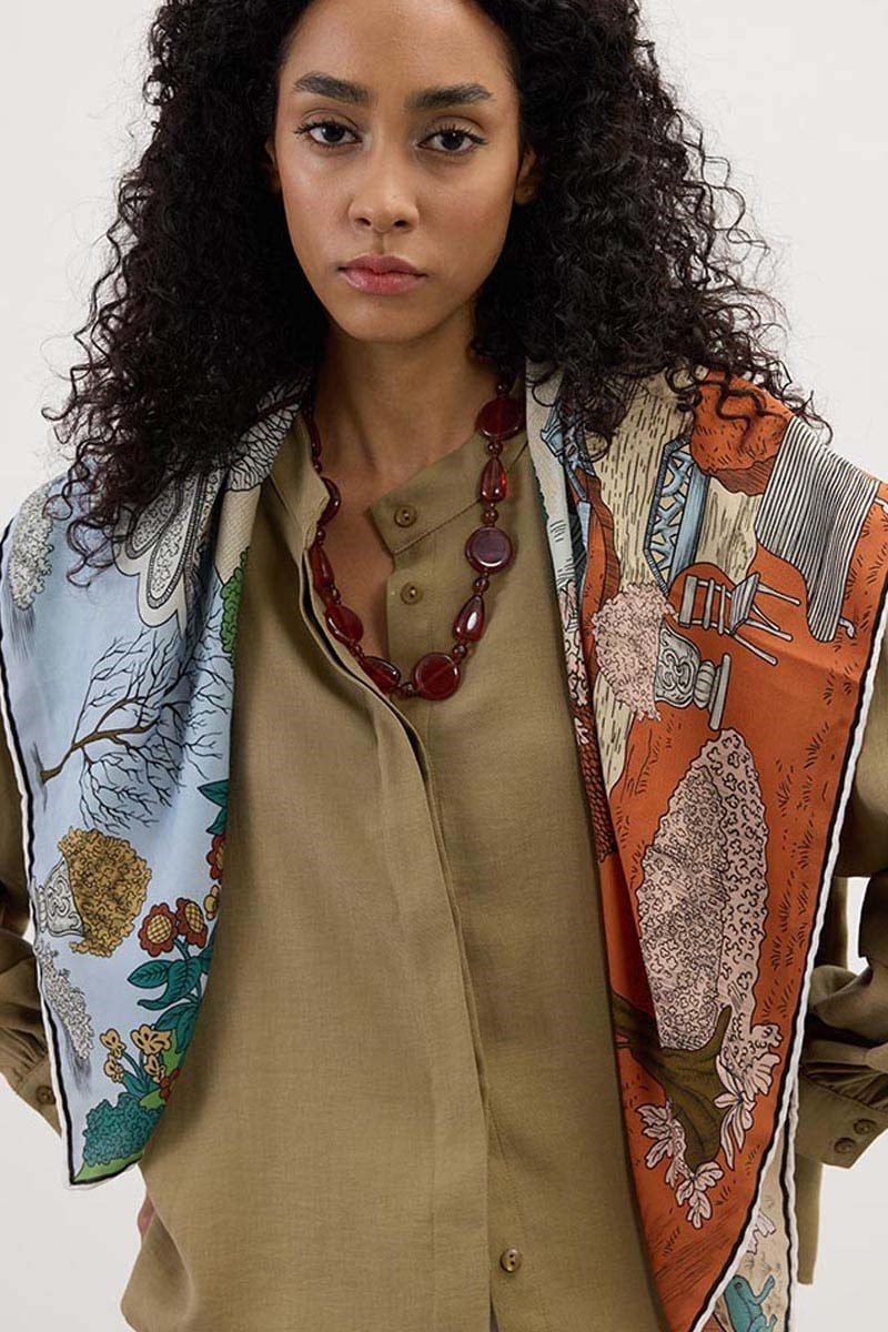 Kol Katmanlı Gömlek Haki