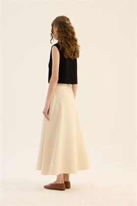 Kolsuz Triko Bluz Siyah