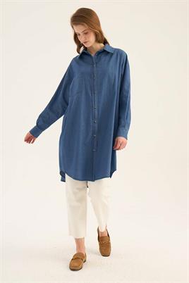Kot Gömlek Mavi