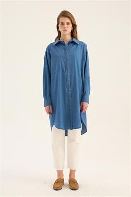 Kot Gömlek Açık mavi