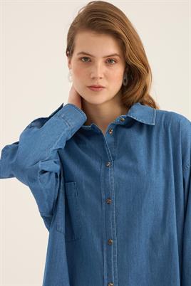 Kot Gömlek Açık mavi