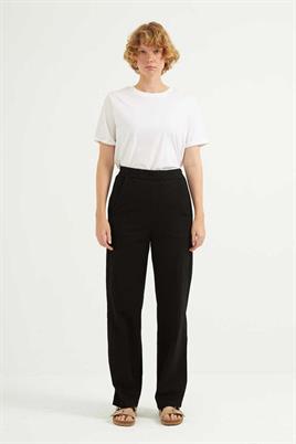Lastikli Kot Pantolon Siyah