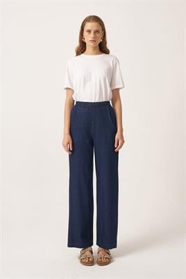 Lastikli Kot Pantolon Lacivert