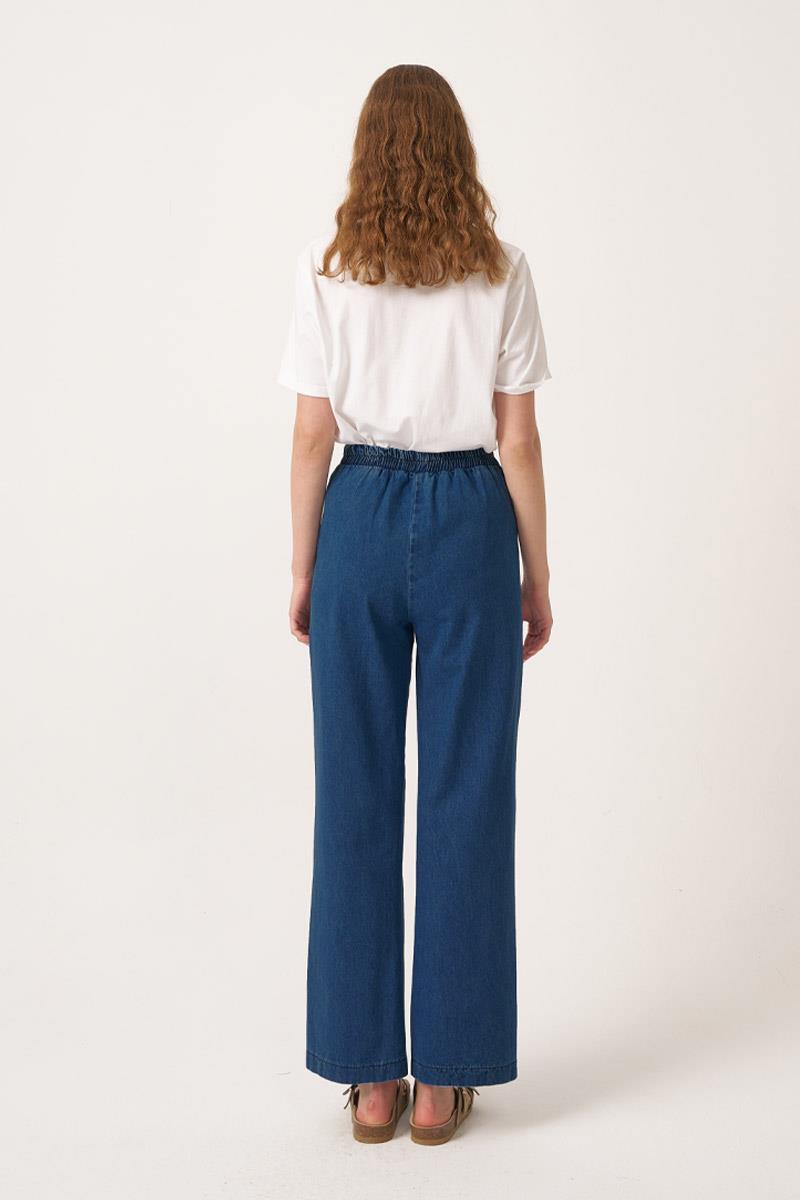 Lastikli Kot Pantolon Mavi