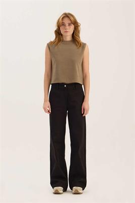 Loose Fit Jean Siyah