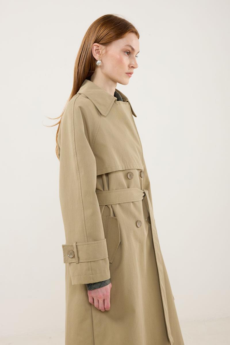 Midi Boy Trençkot Haki