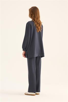 Modal Sweatshirt Lacivert