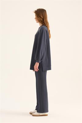 Modal Sweatshirt Lacivert