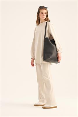 Modal Sweatshirt Taş