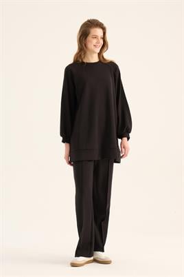 Modal Sweatshirt Siyah