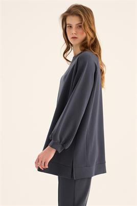 Modal Sweatshirt Lacivert