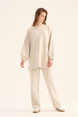 Modal Sweatshirt Taş