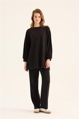 Modal Sweatshirt Siyah