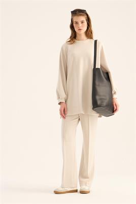 Modal Sweatshirt Taş